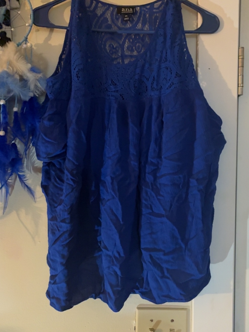 Royal Blue Short Sleeve Top